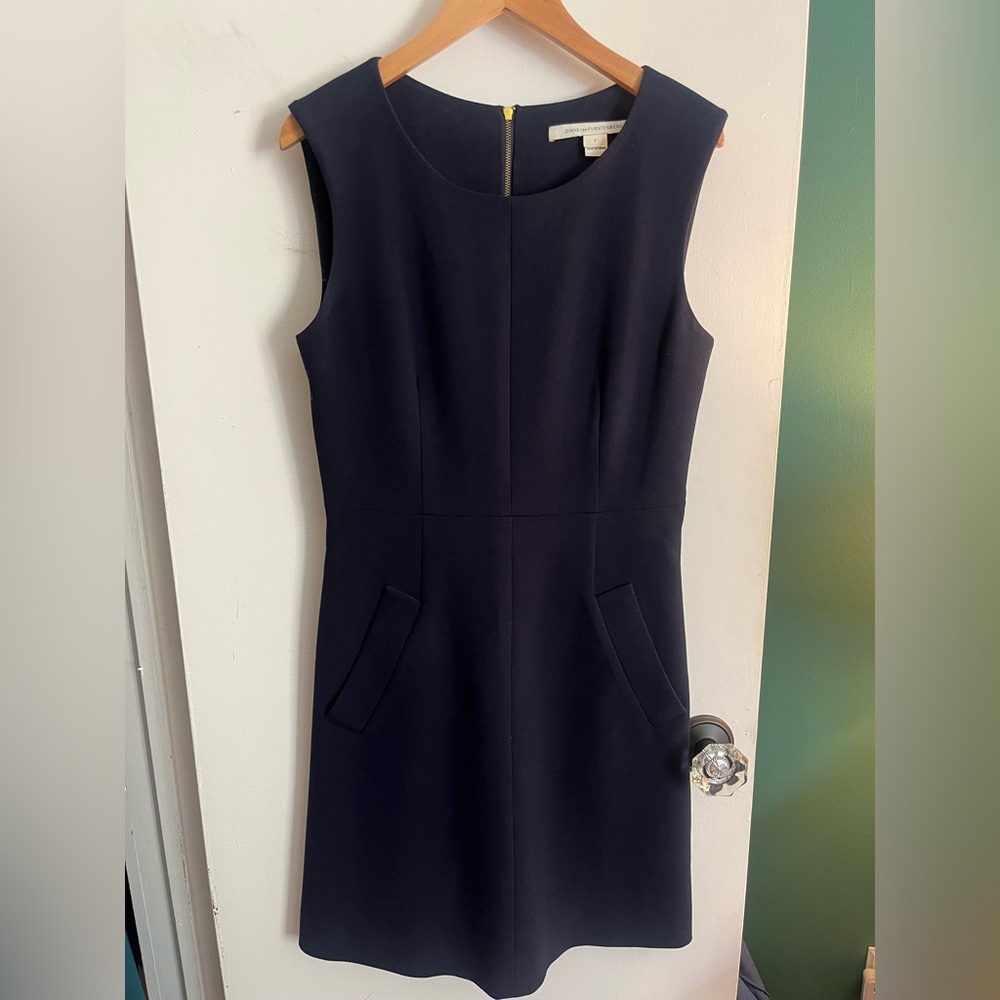 Diane Von Furstenberg Navy Mini Dress